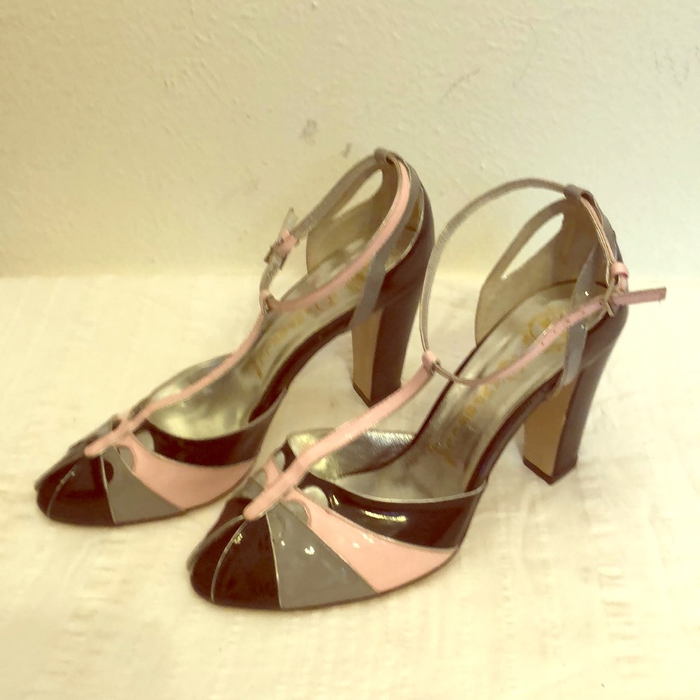 Jeffrey Campbell Ibiza Pin-up T-strap Heels